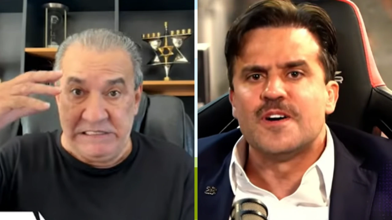 Pastor Silas Malafaia durante entrevista criticando Pablo Marçal, ao lado de imagem do empresário em montagem que ilustra a repercussão das declarações sobre uma possível candidatura presidencial.